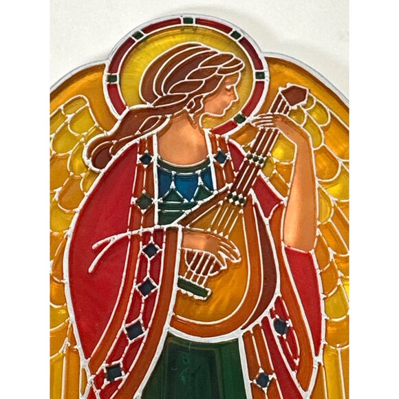 Vintage 1979 Hallmark Tree-Topper "Christmas Angel" Translucent Acrylic Angel 8" - Picture 4 of 5